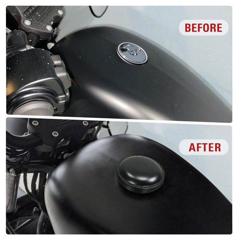 GZYF Fuel Gas Tank Oil Cover for Harley for Sportster XL Dyna FXDF for Softail for Road King 1992-2017, 2015-2017 Freewheeler models, Black - Image 5